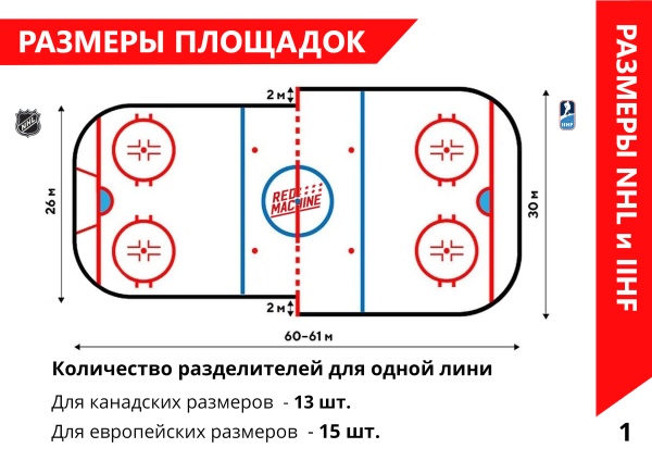Разделитель спортивной площадки OLMI