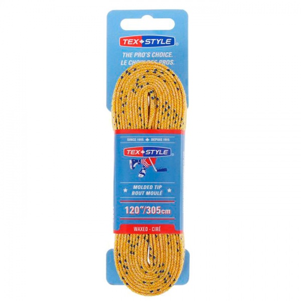 Профессиональные хоккейные шнурки с пропиткой Textule  (желтые) Профессиональные хоккейные шнурки с пропиткой Textule  (желтые)