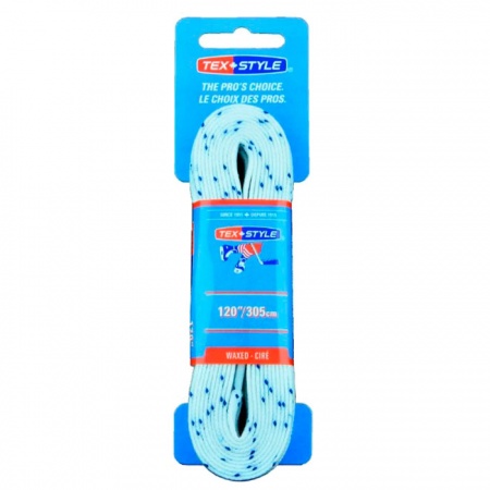 Хоккейные шнурки с пропиткой Textile White / Double Royal #1510MT 